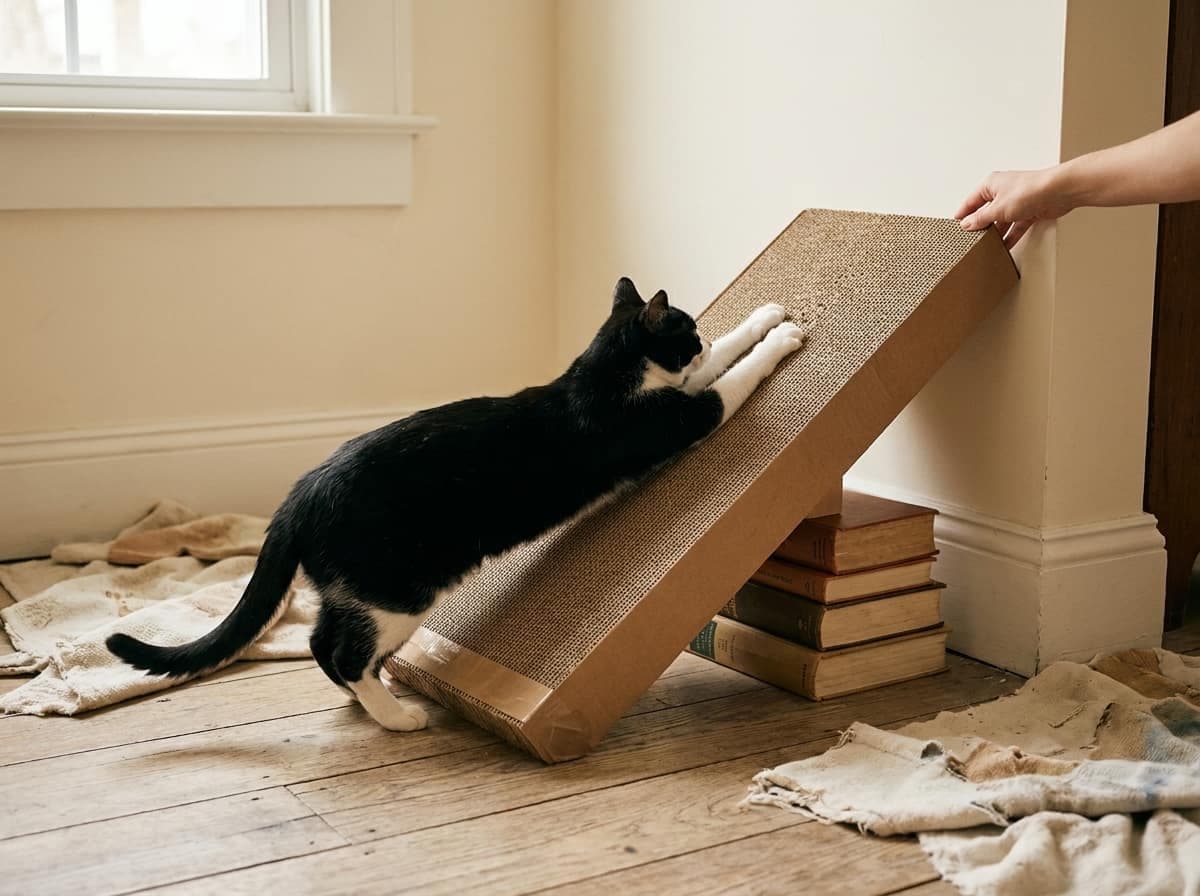 Cardboard scratch ramp