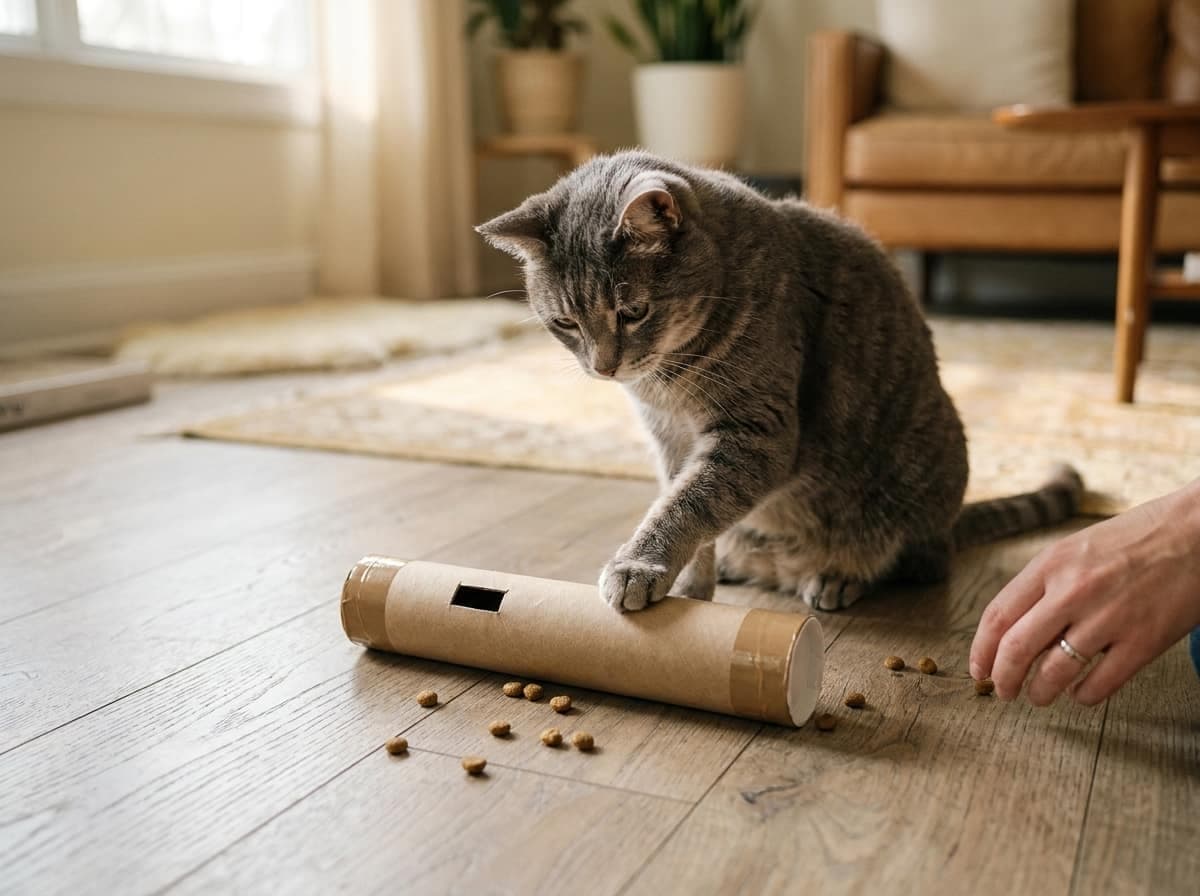 Slow-roll treat tube