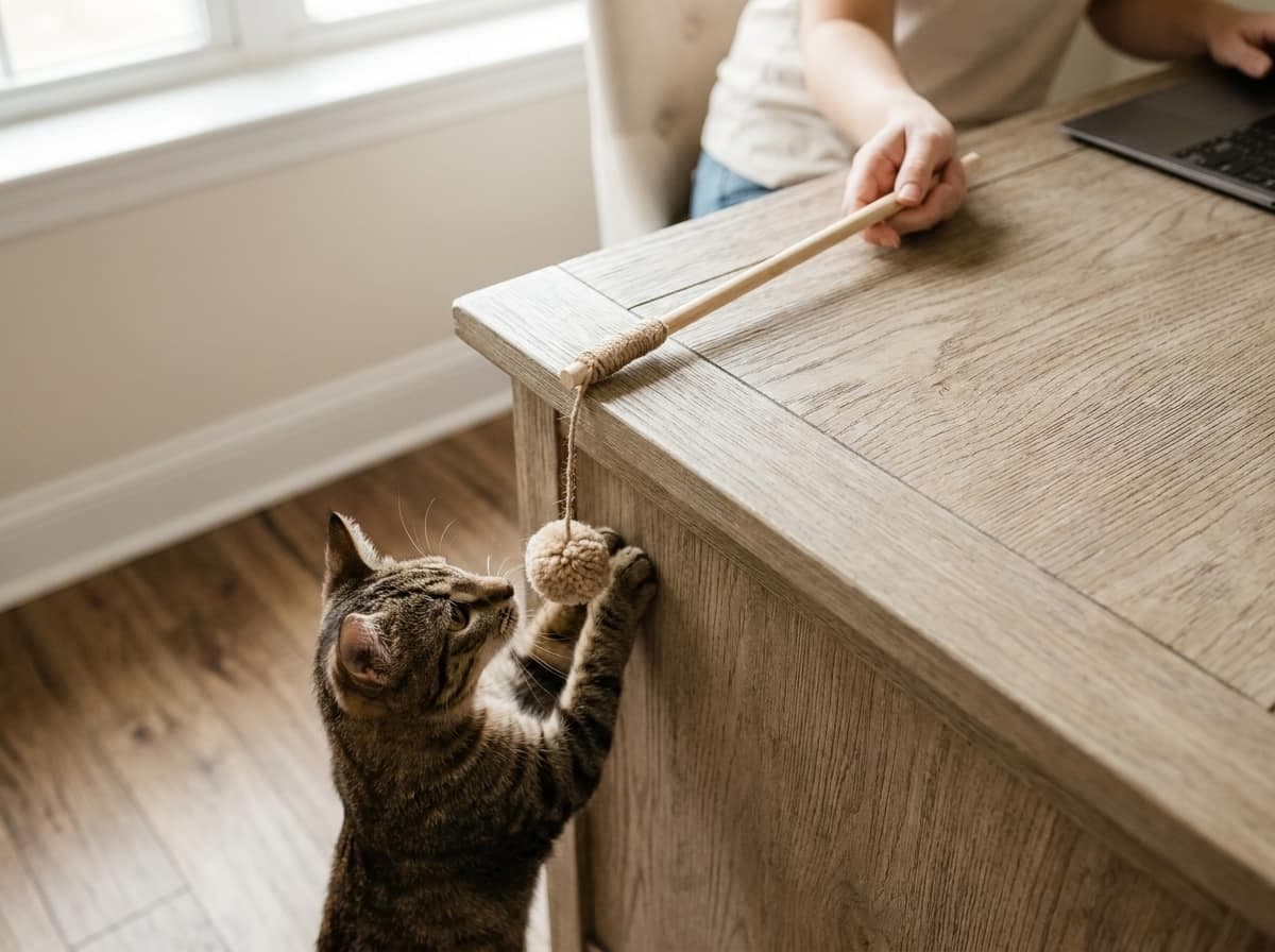Desk-side flick stick