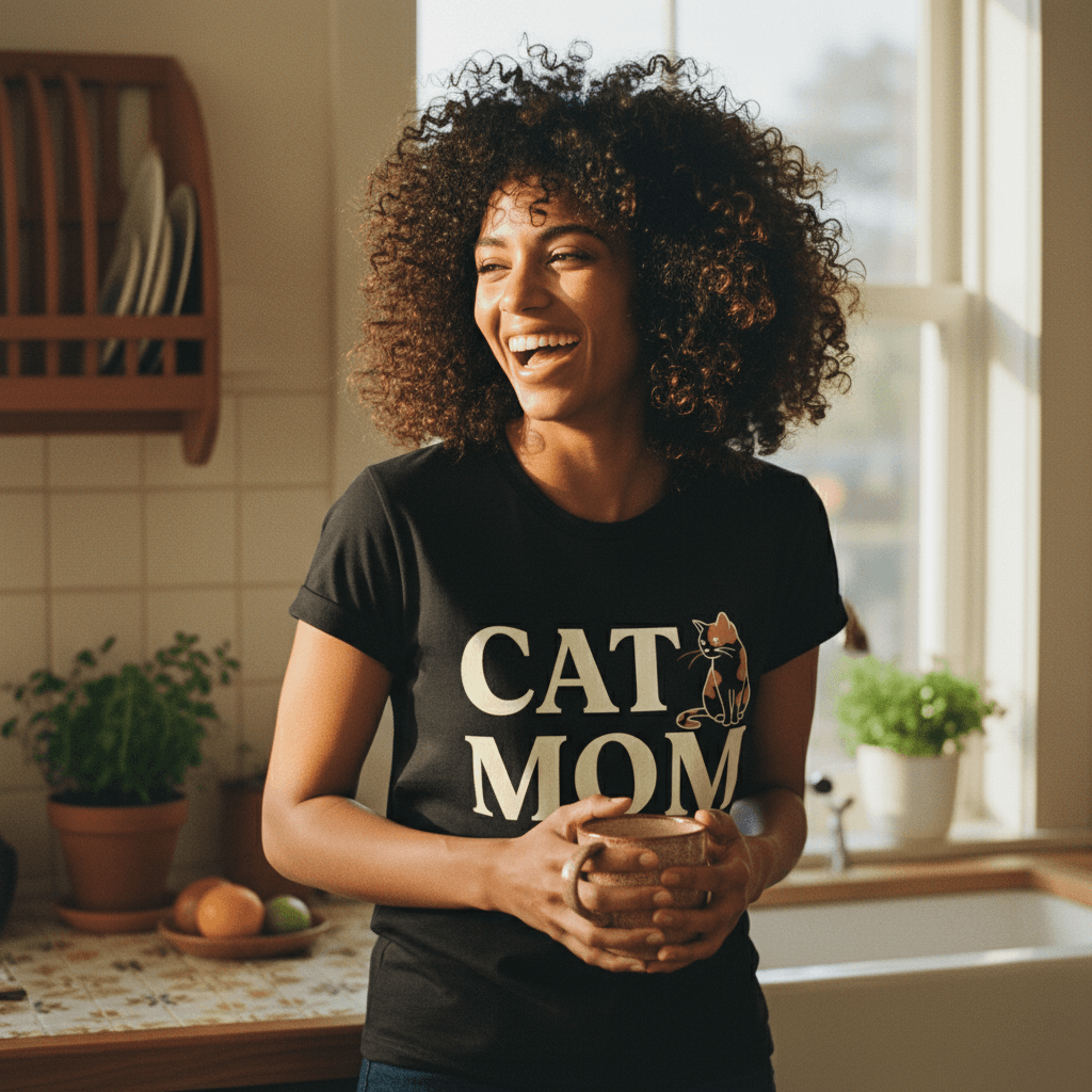 Cat Mom — worn