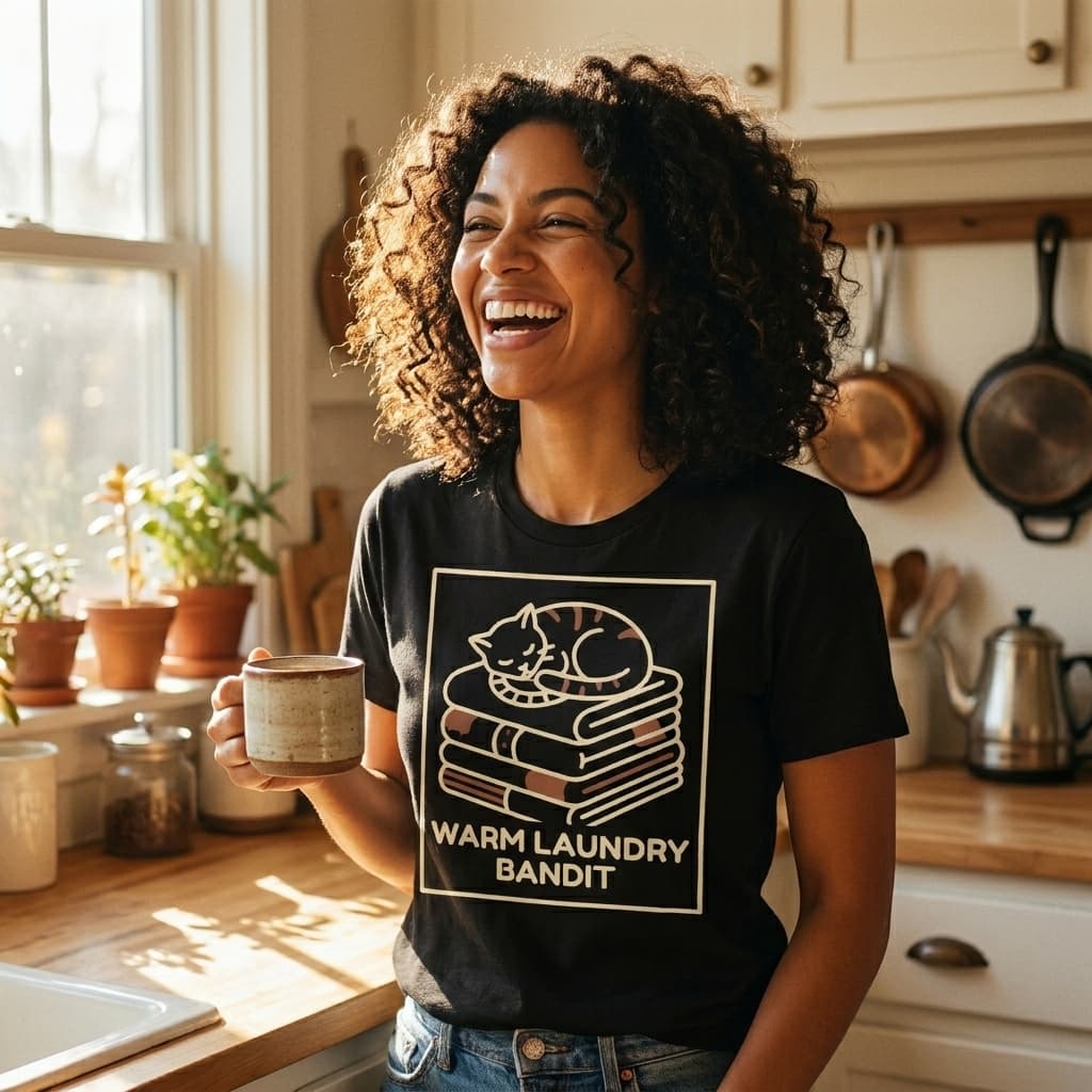 Warm Laundry Bandit — worn
