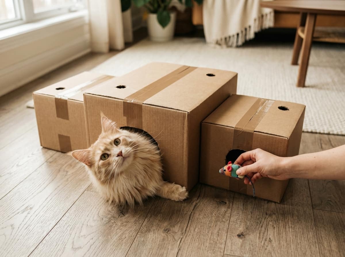 Cardboard Box Maze